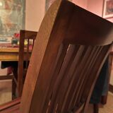 6 solid teak chairs
