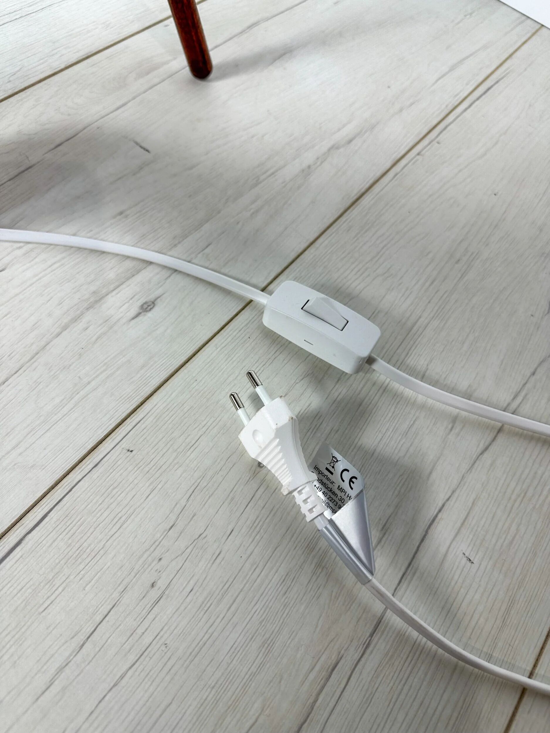 1960s vintage Danish bentwood teak floor lamp