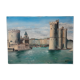 Oil painting on canvas port castle signed 1952
