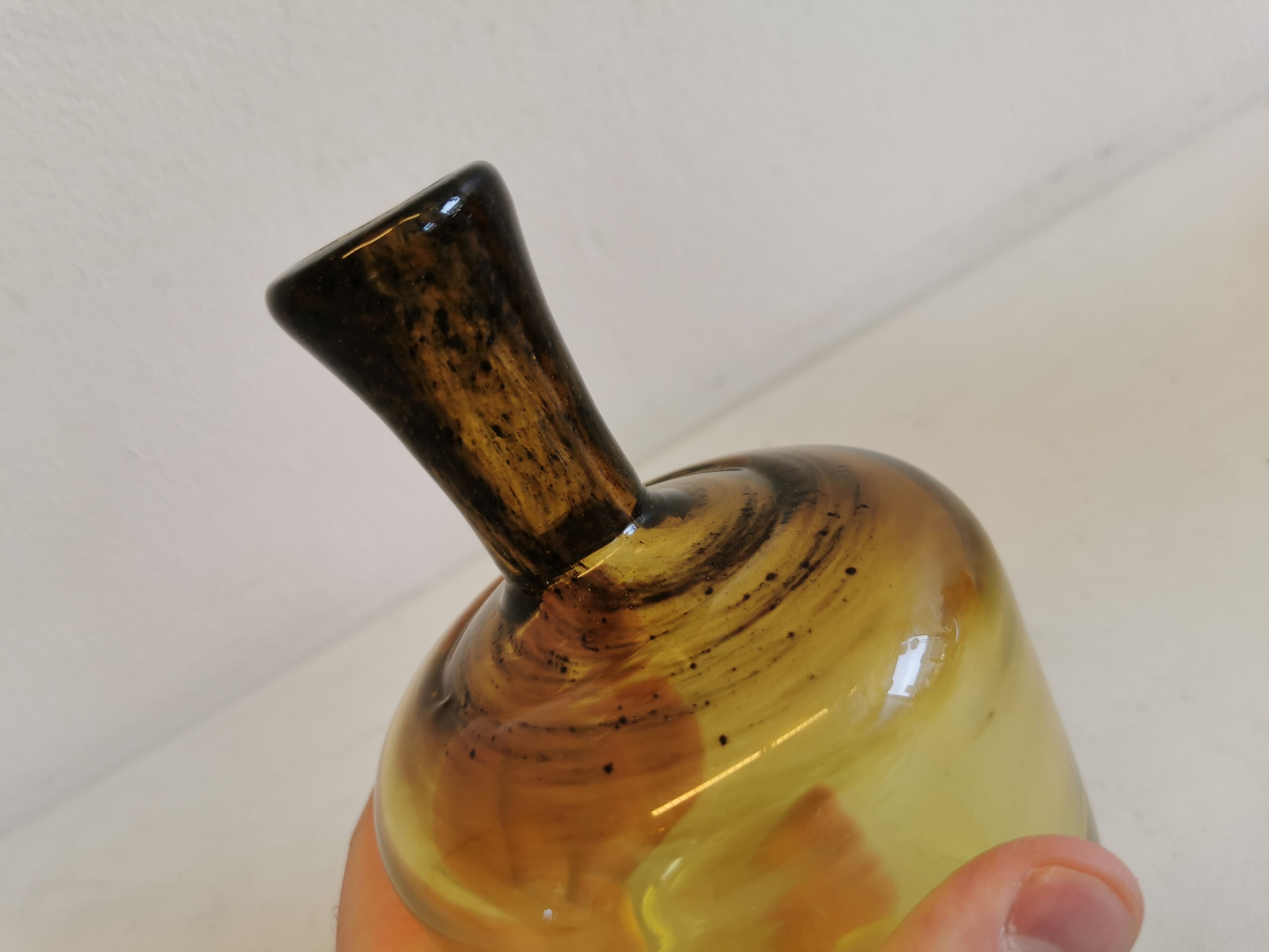 Vase designed by Gunner Ander, for Lindshammer glassworks, Sweden 1960