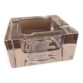 Vintage Sèvres crystal ashtray