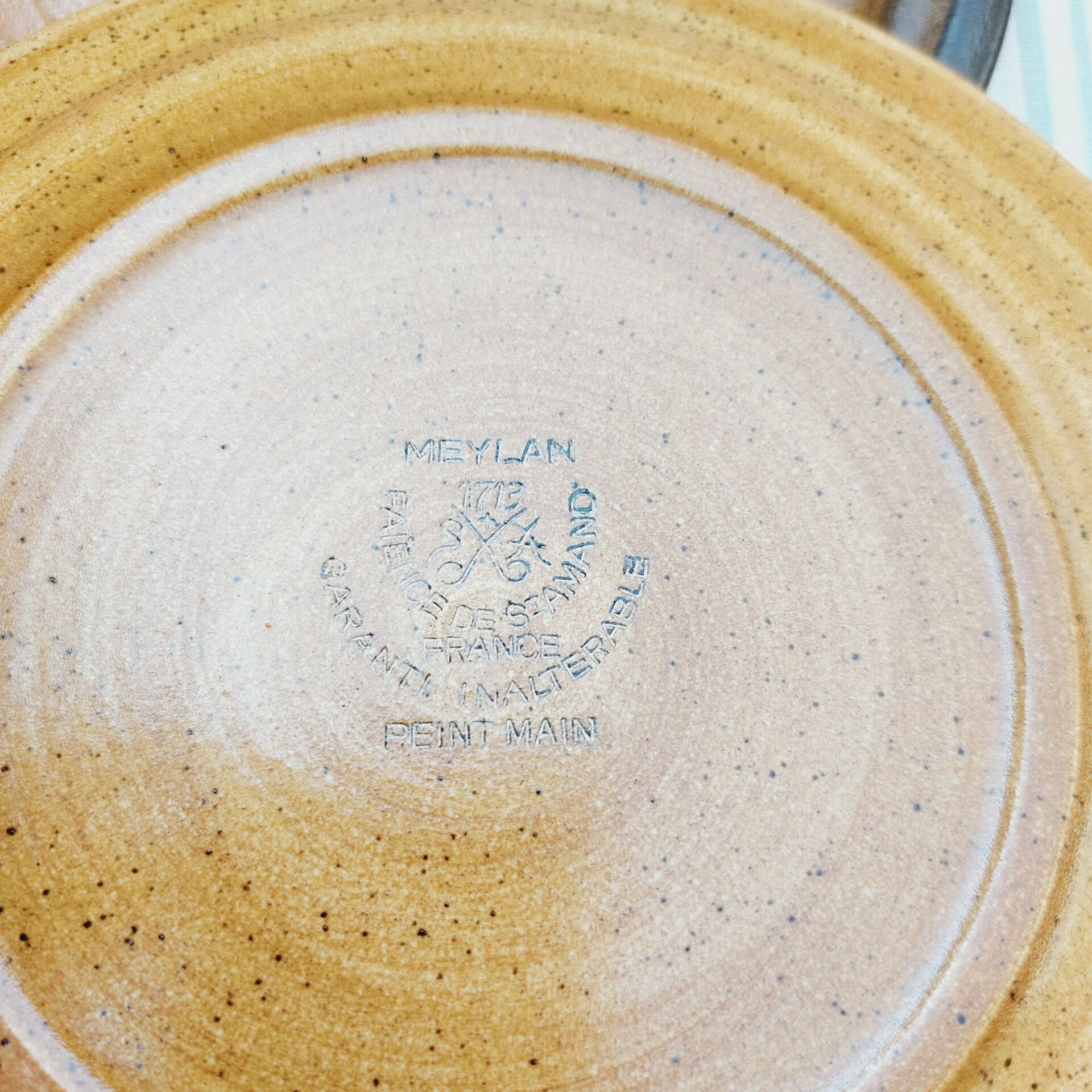 Meylan St Amand stoneware dessert plates
