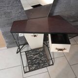 Vintage hairdresser's dressing table from the 50s rockabilly Formica barber