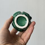 Small ceramic cabbage, sugar sauce boat.