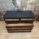 Commode empire noire velours