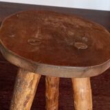 Brutalist wooden stool 60/70