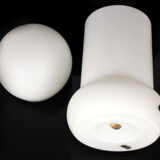 Mid-century glass table lamp from osvětlovací sklo valašské meziříčí, 1970s