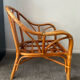 Vintage rattan armchair 70s