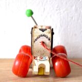 Little Snoopy - old Fisher-Price toy - small wooden dog to drag around - first edition: 1965