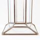 Art Deco glass and zinc pedestal column