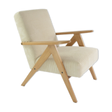 Kompas cream corduroy armchair
