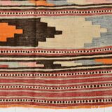 4x6 Red Pink Persian Kilim Rug, 131x196Cm