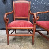 Pair of armchairs with cross XIXth