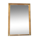 Mirror period 19th gilded with gold leaf 158.5cm / 113cm mercury ice pricked, parquet on the back.