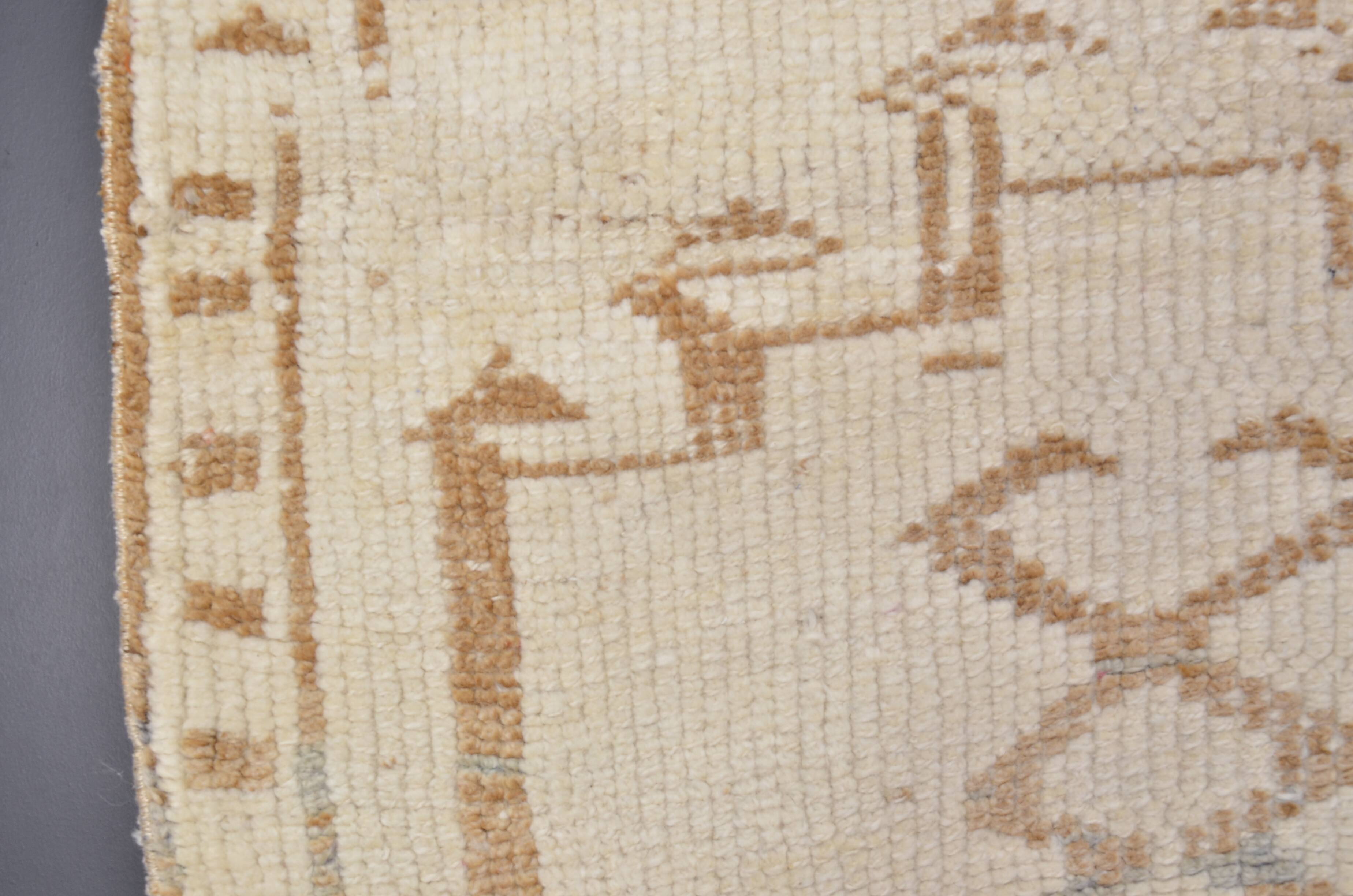 White Kurdish Hallway Runner sku 2409