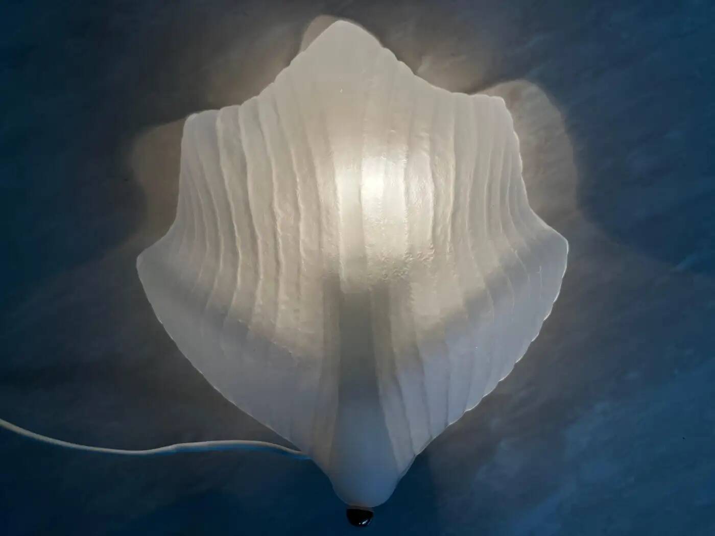 Midcentury glass wall lamps by Zelezny Brod, around 1980s