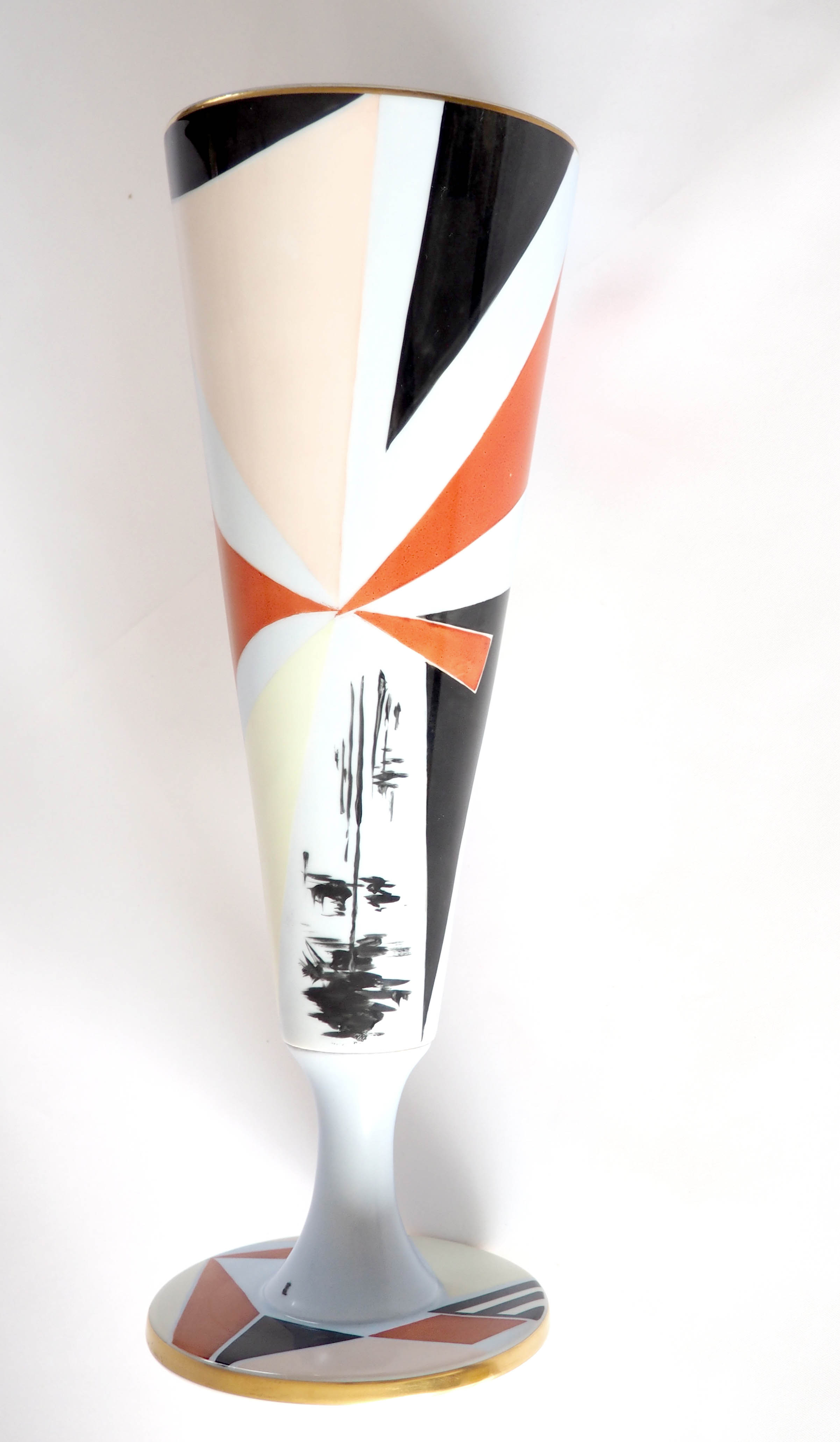 Limoges porcelain vase