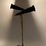Lampe de table vintage à double lumière, Italie 1960