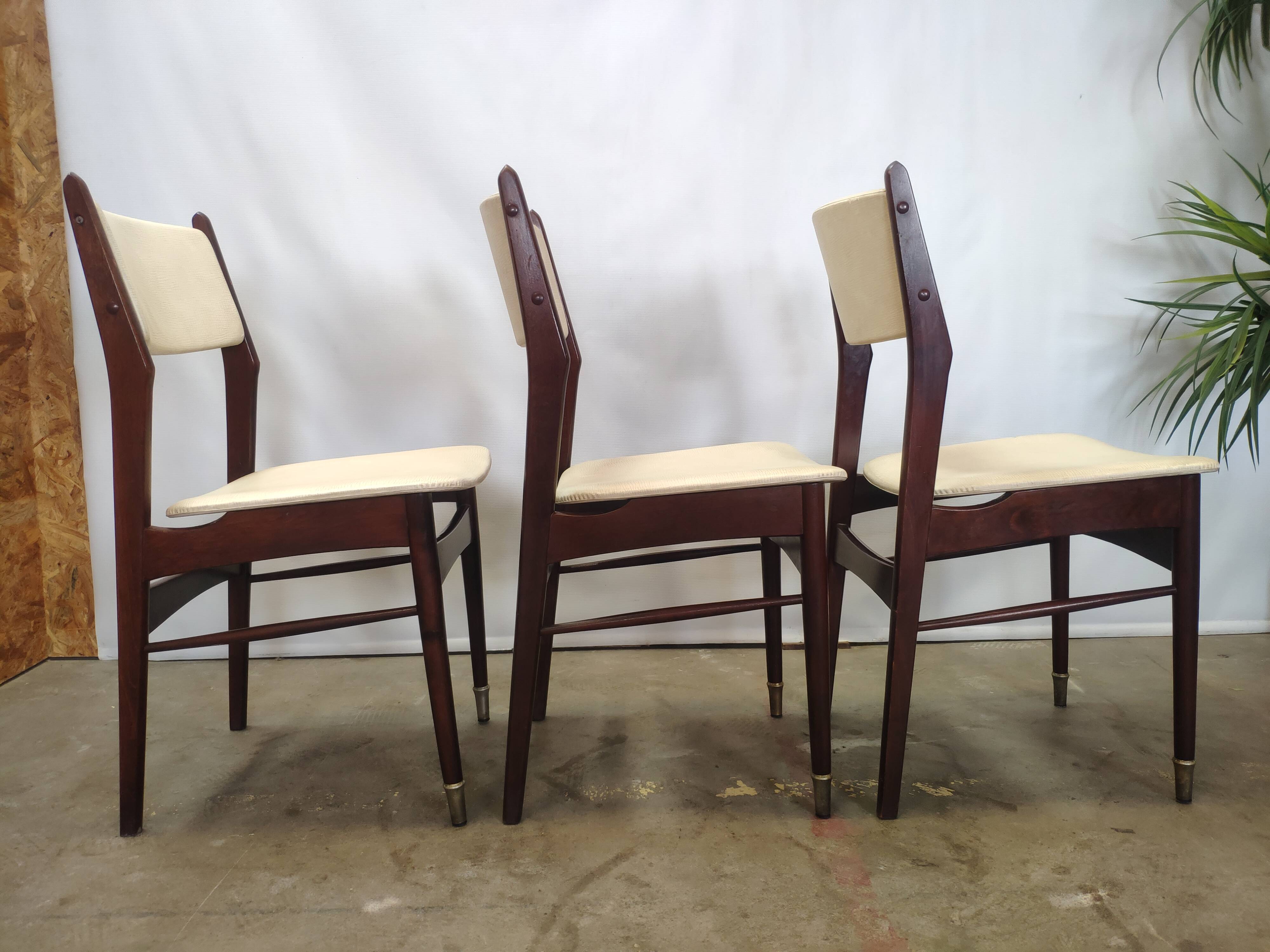 Lot de 6 chaises vintage