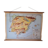 Vintage Spain Portugal in Dutch school map