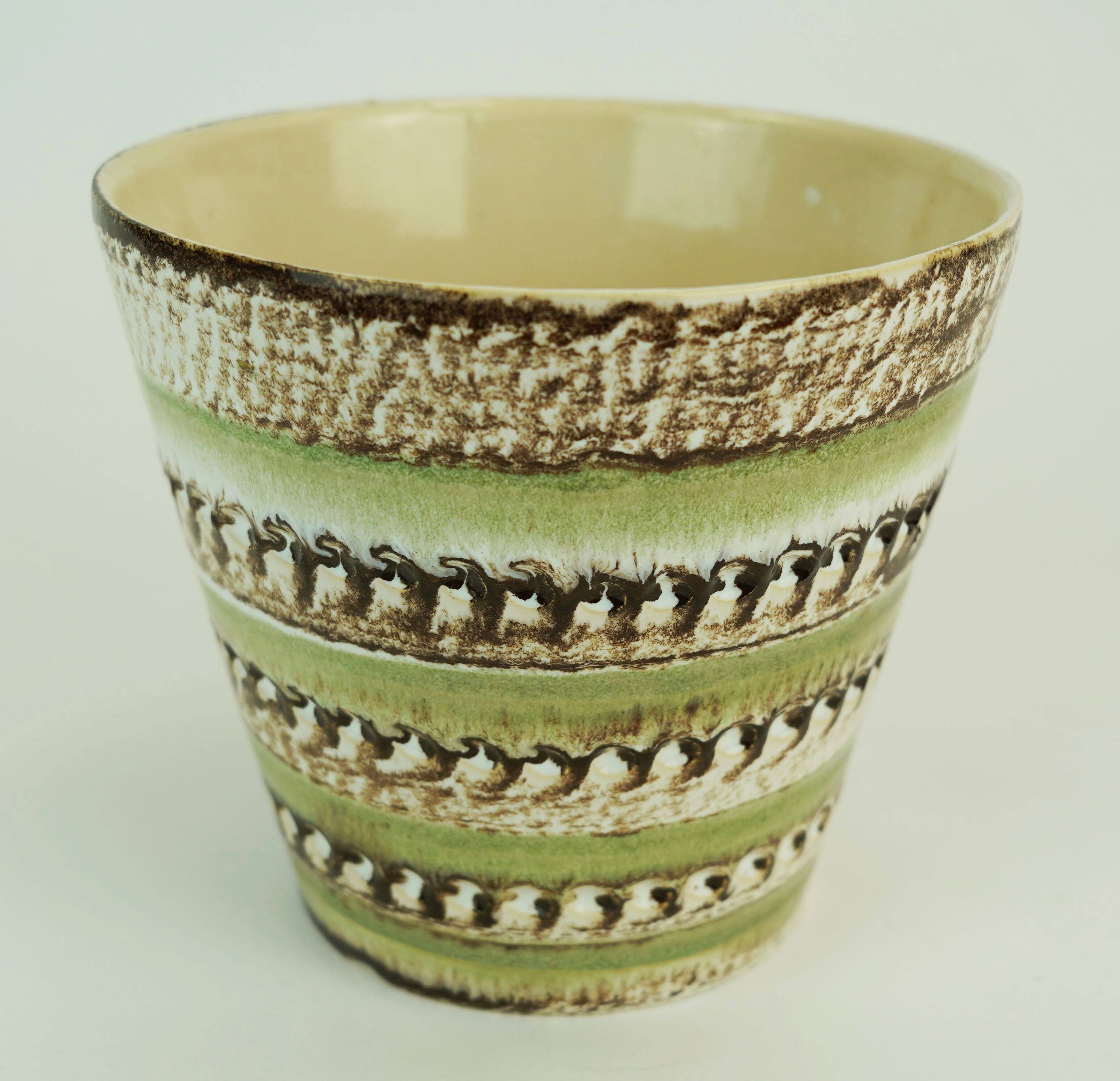 1960s mid century plant pot by spara-keramik west-germany