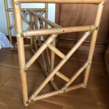 Bamboo and vintage rattan console