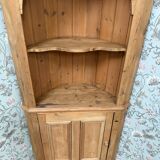 Vintage corner cabinet / pine corner cabinet