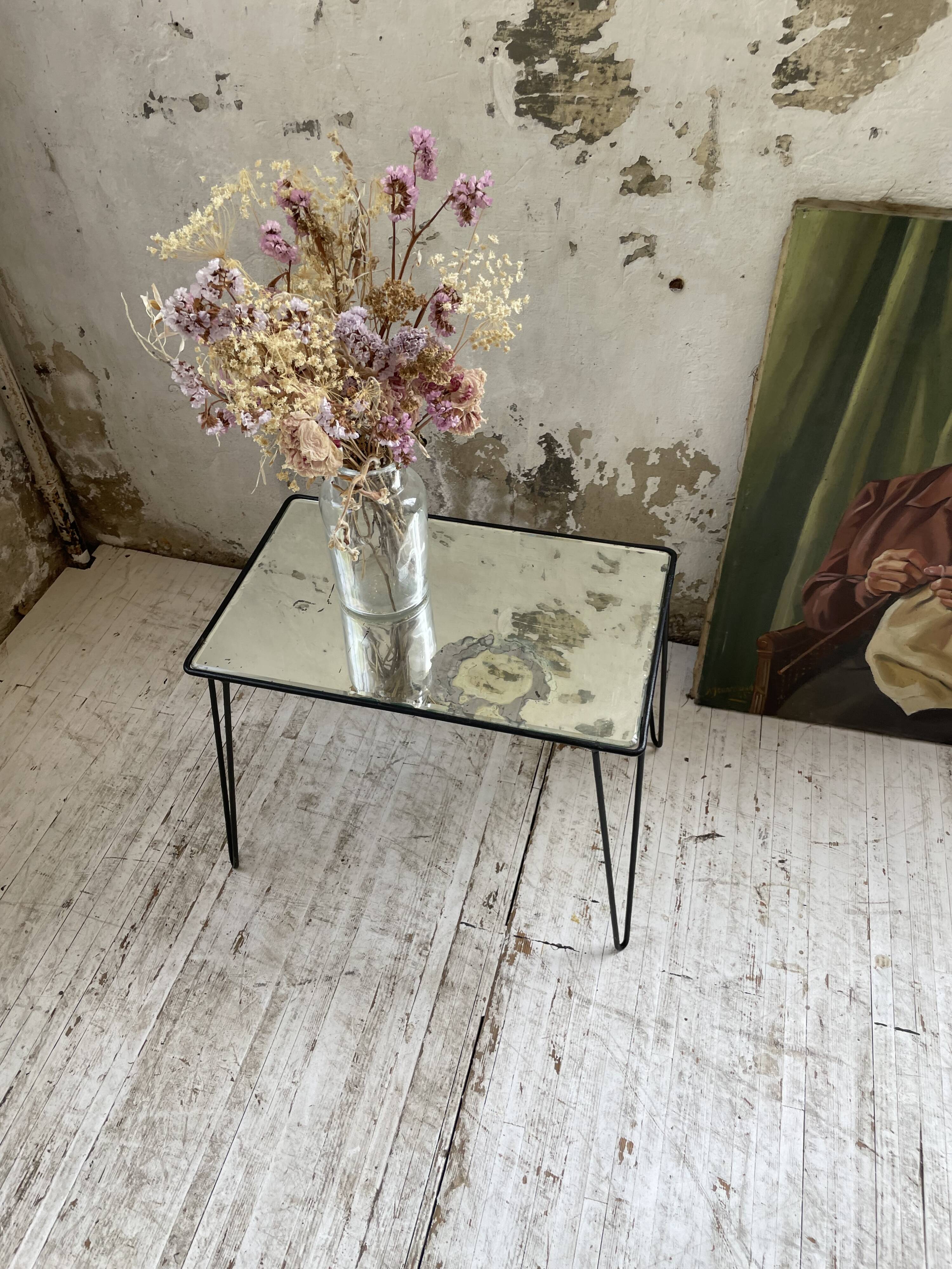 Mirrored coffee table from the 60s