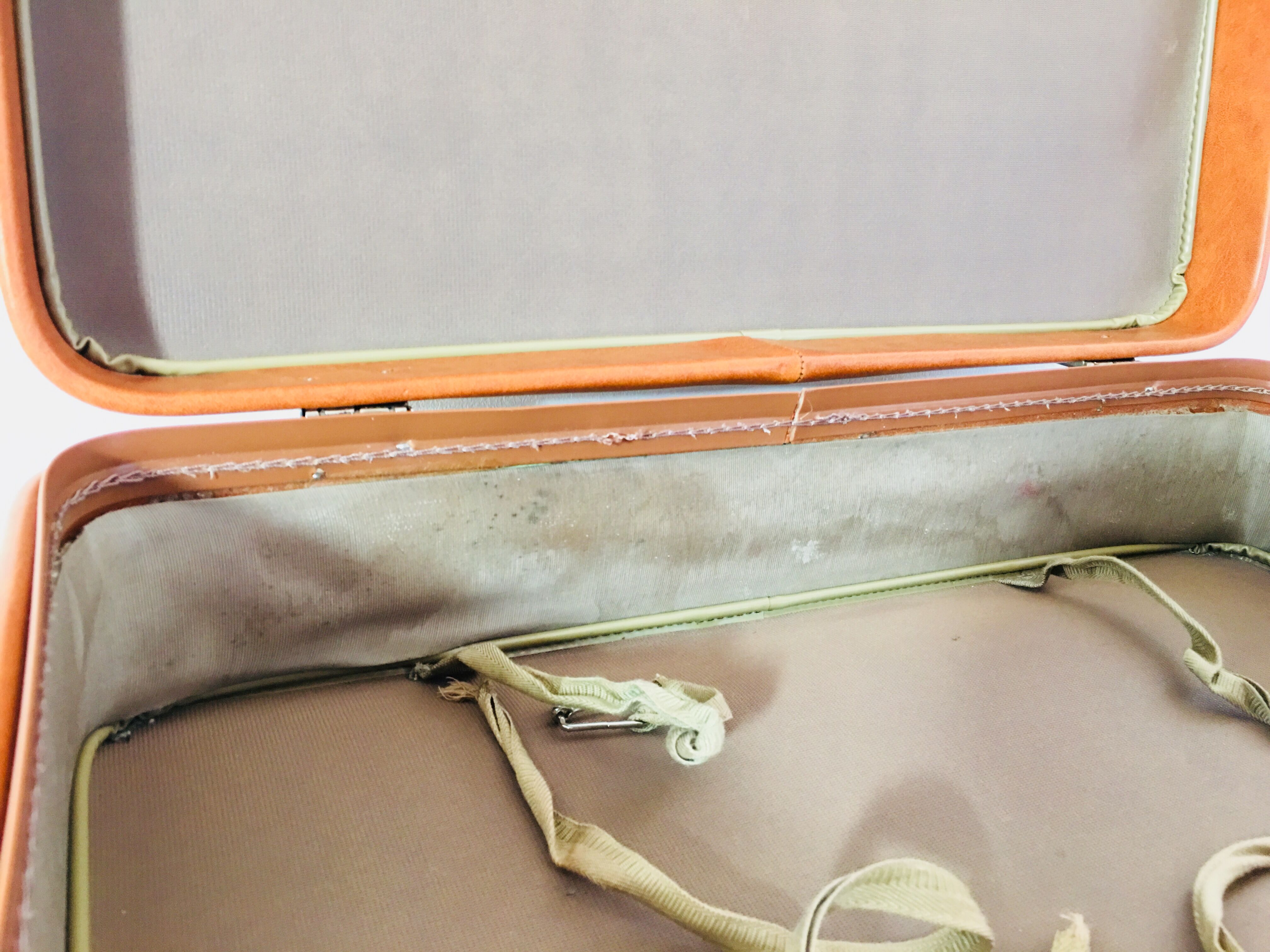 Vintage leather suitcase