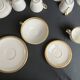 Coffee and tea service set in fine porcelain from Bavaria, around 1950.