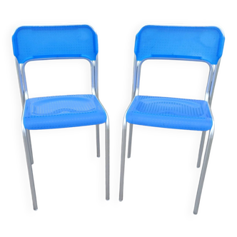 Pair of Vintage Armet Italy Chairs Model Ascona