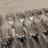 12 silver-plated cake forks by Christofle Spatours