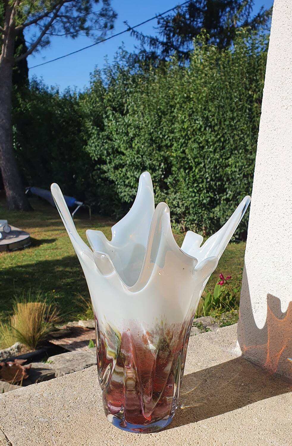 Waltersperger spun glass vase