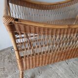 Rotin cradle baby bed