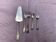 5 silver-plated cutlery, pie server, two forks, small fork and spoon, punch