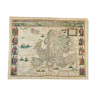 Carte historique d’Europe sur bois