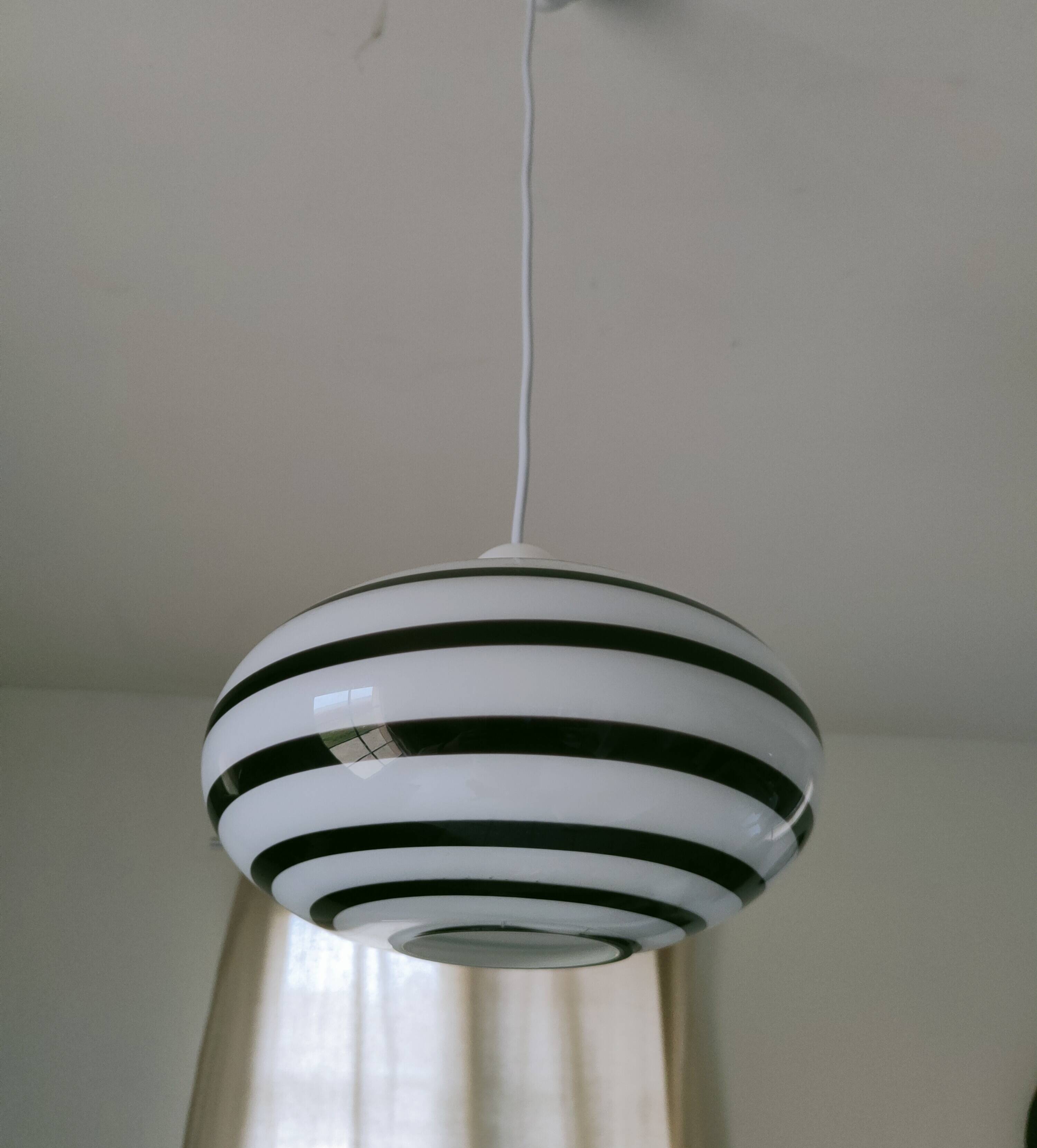 Zebra suspension eglo 1970