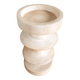 Turned wooden candle holder