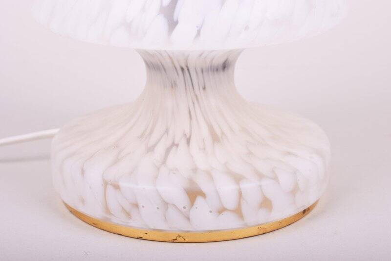 Mid-Century Czech Glass Table Lamp, 1960s