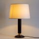 Leather lamp base, Le Tanneur (attr.), France, 1950s/1960s