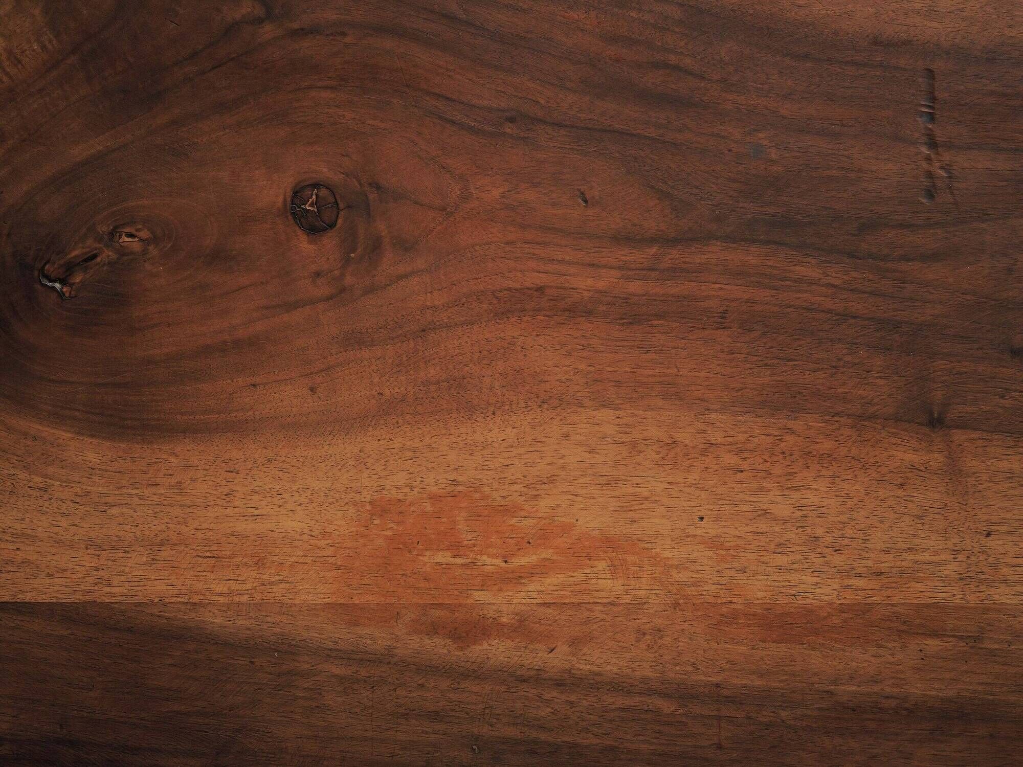 Modernist table in oak and walnut, France, Art Deco, circa 1940.
