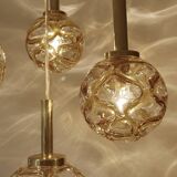 Large Mid Century  Bubble Glass Pendant Light