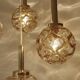 Large Mid Century  Bubble Glass Pendant Light