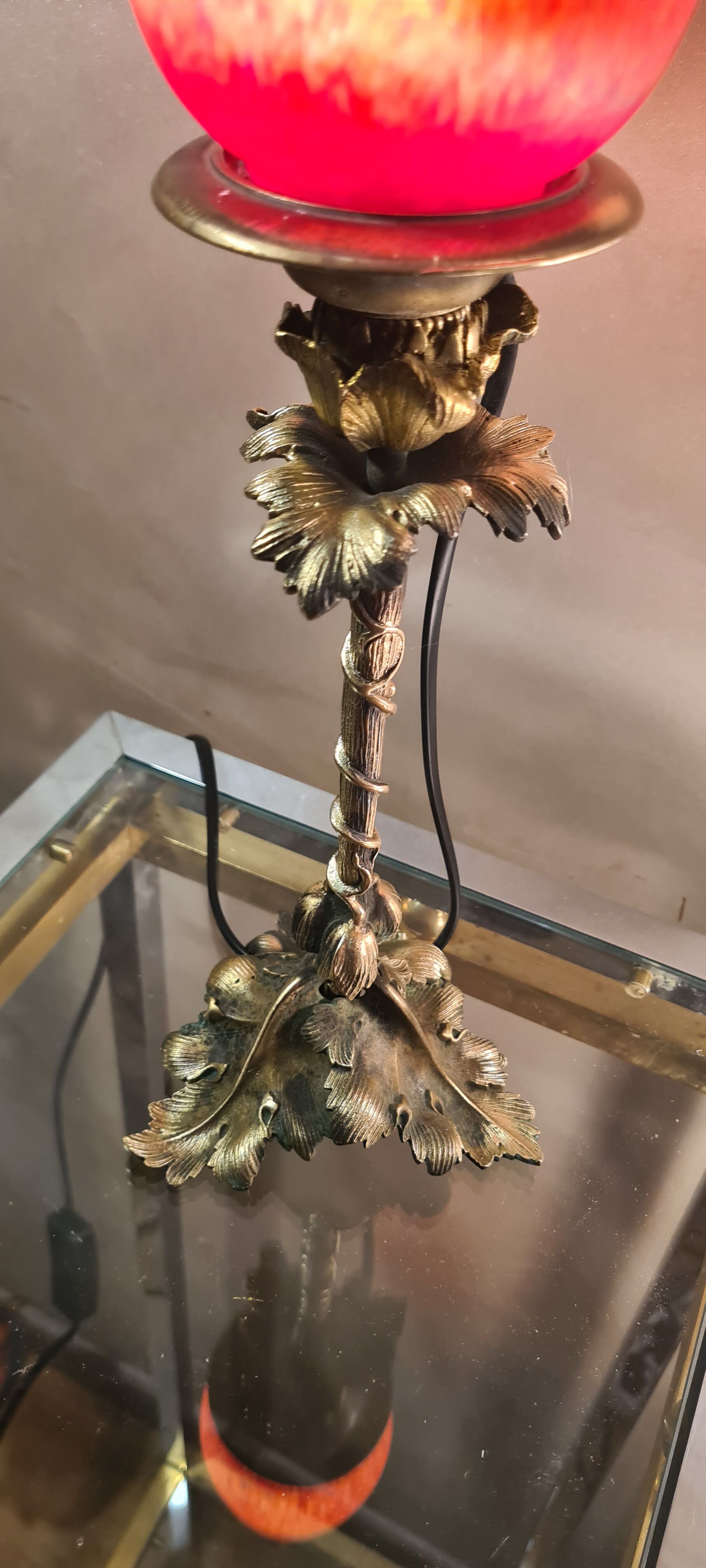 lampe bronze art nouveau 1900/20