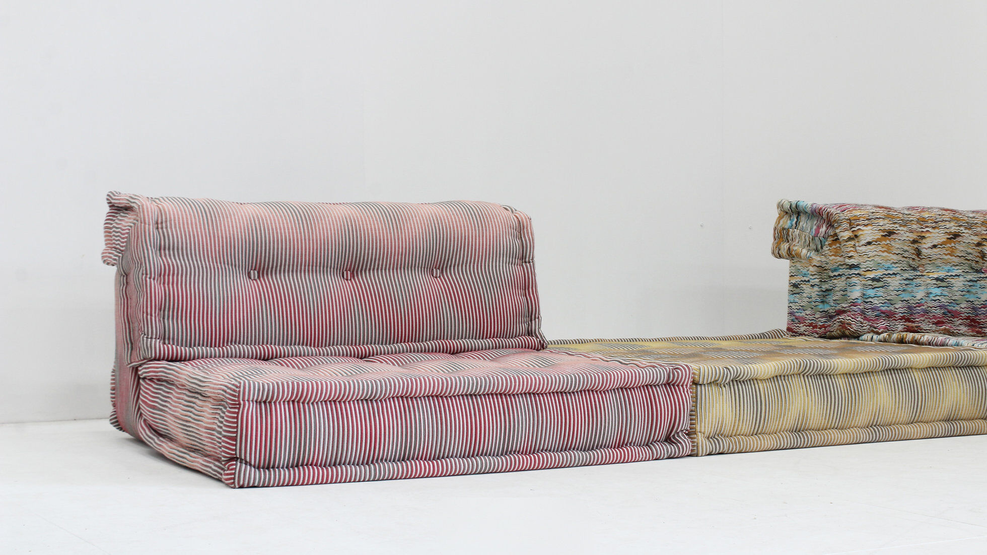 Roche Bobois Mah Jong modular sofa Missoni fabric design by Hans Hopfer