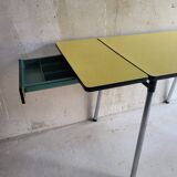 Yellow formica extension table
