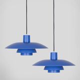Pair of 2 vintage PH 4/3 lamps by Poul Henningsen, Louis Poulsen, 1966