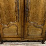 Magnificent Louis XV period wardrobe in blond oak circa 1750