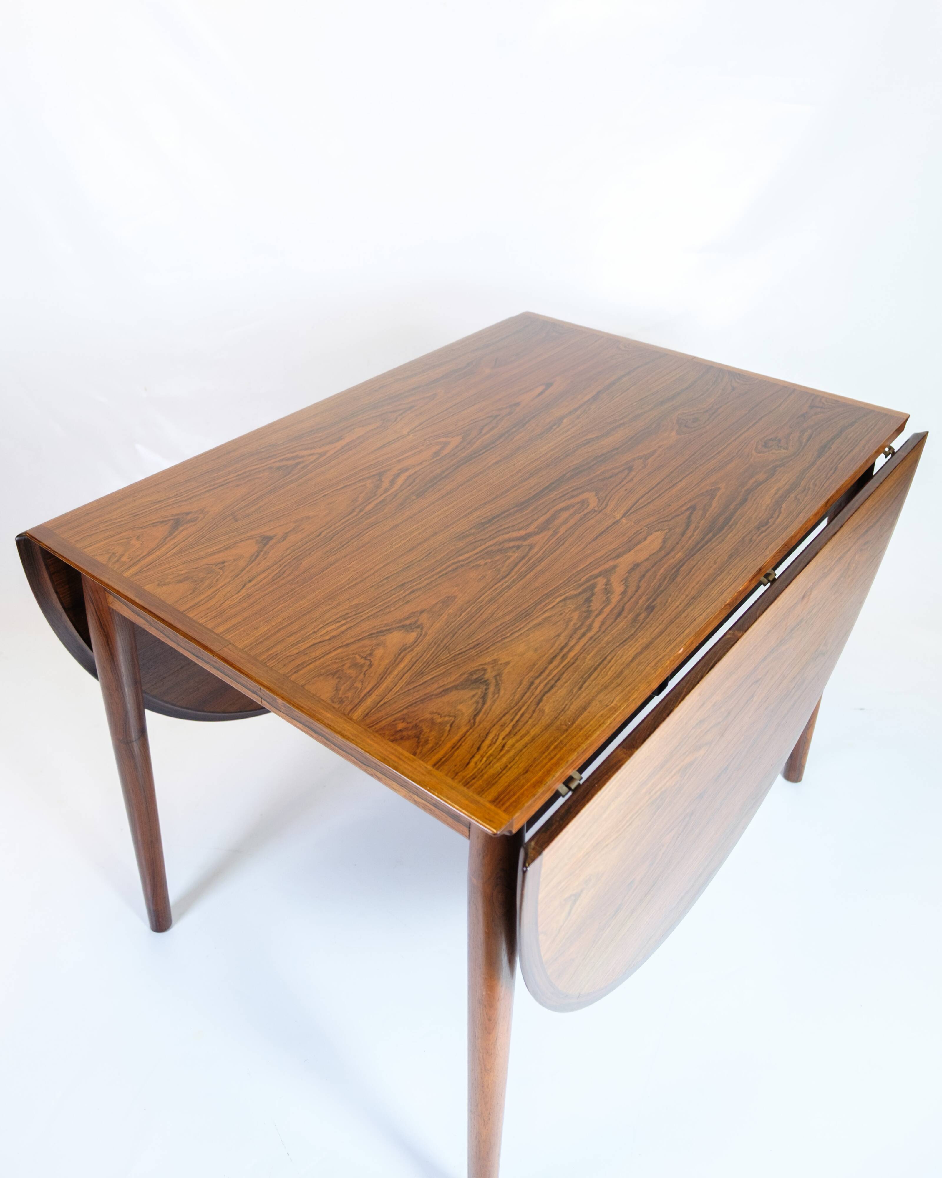 Dining table with extension & flaps - Rosewood - Arne Vodder - Danish design - 1960s