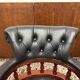 English Chesterfield Captain Chair Black